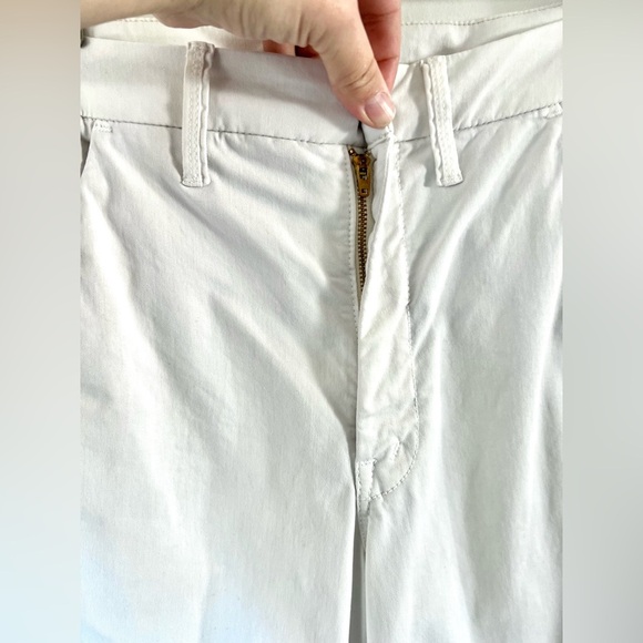 MOTHER The Roller Prep Chalk Orange Racer Stripe High Waist Flare Pants Size 26 - Picture 7 of 15